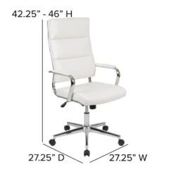 Emma And Oliver High Back LeatherSoft Contemporary Panel Executive Swivel Office Chair 18 Emma And Oliver High Back LeatherSoft Contemporary Panel Executive Swivel Office Chair -Home office GUEST 77272995 a897 4681 8017 54210118a430