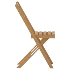 Emma And Oliver Set Of 2 All Natural Weather Resistant Acacia Wood Folding Patio Bistro Chairs In A Natural Finish With Protective Teak Oil Layer -Home office GUEST 786eedad 4b06 40d7 8976 3d898542da01