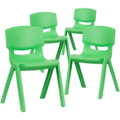Emma And Oliver 4 Pack Plastic Stackable K-2 School Chair With 13.25"H Seat -Home office GUEST 78d181ec 9342 471b b81e 83ee4df9cb11