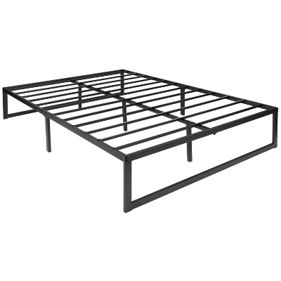Emma And Oliver 14" Metal Platform Bed With Steel Slat Support And 12.5" Of Underbed Storage - No Box Spring Or Foundation Required 4 Emma And Oliver 14" Metal Platform Bed With Steel Slat Support And 12.5" Of Underbed Storage - No Box Spring Or Foundation Required - Image 4