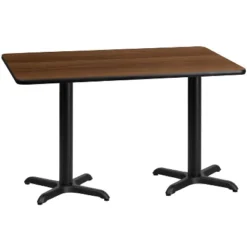 Emma And Oliver 30"x60" Rectangular Laminate Table With 22"x22" Table Height Bases -Home office GUEST 79b12c51 0d48 4788 b778 009b06900104