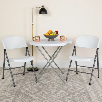 Emma And Oliver 2 Pack Home & Office 330 Lb. Capacity Foldable Plastic Chair 1 Emma And Oliver 2 Pack Home & Office 330 Lb. Capacity Foldable Plastic Chair