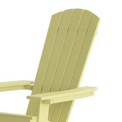 Emma And Oliver Set Of 4 Indoor/Outdoor Poly Resin Folding Adirondack Chairs, All-Weather Chairs For Porch, Patio, Or Sunroom -Home office GUEST 7c32b23f 2ba7 4504 a199 2850b390368c