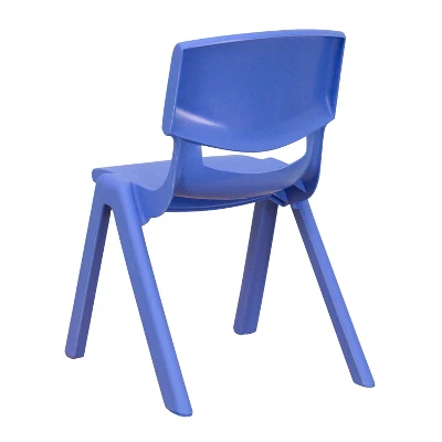 Emma And Oliver 4 Pack Plastic Stack School Chair With 12" Seat Height - Kids Chair 6 Emma And Oliver 4 Pack Plastic Stack School Chair With 12" Seat Height - Kids Chair - Image 6