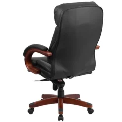 Emma And Oliver High Back Black LeatherSoft Synchro-Tilt Ergonomic Office Chair With Wood Base 15 Emma And Oliver High Back Black LeatherSoft Synchro-Tilt Ergonomic Office Chair With Wood Base -Home office GUEST 7dbd341e 86e1 4df0 9e5d 1d1874d0532b