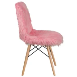 Emma And Oliver Shaggy Dog Fur Accent Chair -Home office GUEST 7e19c912 463e 471d a937 5e9ee13ac597