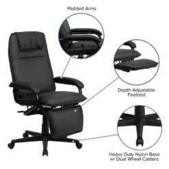 Emma And Oliver High Back Black LeatherSoft Executive Reclining Ergonomic Office Chair With Arms -Home office GUEST 7e7ee250 5574 42fe b065 e115f37b5bfd