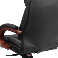 Emma And Oliver High Back Black LeatherSoft Synchro-Tilt Ergonomic Office Chair With Wood Base 14 Emma And Oliver High Back Black LeatherSoft Synchro-Tilt Ergonomic Office Chair With Wood Base -Home office GUEST 7eb62b6b fdcf 4ca2 95ae fb3cb6b792ca