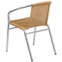 Emma And Oliver 4 Pack Aluminum And Rattan Commercial Indoor-Outdoor Restaurant Stack Chair 19 Emma And Oliver 4 Pack Aluminum And Rattan Commercial Indoor-Outdoor Restaurant Stack Chair -Home office GUEST 808a7ee4 2817 4476 b72c 3274d7530621