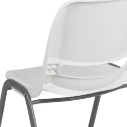 Emma And Oliver White Ergonomic Shell Student Stack Chair - Classroom Chair / Office Guest Chair 17 Emma And Oliver White Ergonomic Shell Student Stack Chair - Classroom Chair / Office Guest Chair -Home office GUEST 8398d190 9f23 428d 8d2f 043a7f79c7ea