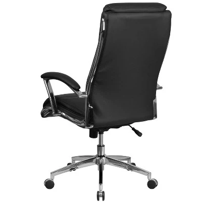Emma And Oliver High Back Designer Smooth Executive Swivel Office Chair With Arms 2 Emma And Oliver High Back Designer Smooth Executive Swivel Office Chair With Arms - Image 2