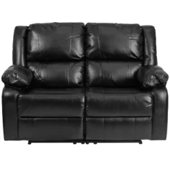 Emma And Oliver Bustle Back Loveseat With Two Built-In Recliners -Home office GUEST 854537df 84ae 44f6 a813 28ae2379af0e