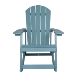 Emma And Oliver Set Of 2 Marcy Classic All-Weather Poly Resin Rocking Adirondack Chairs With Stainless Steel Hardware For Year Round Use -Home office GUEST 874767a6 87ec 48d2 96e7 a401f7c00f00
