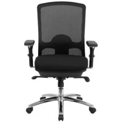 Emma And Oliver 24/7 350 Lb. Big & Tall Black Mesh Synchro-Tilt Swivel Ergonomic Office Chair 17 Emma And Oliver 24/7 350 Lb. Big & Tall Black Mesh Synchro-Tilt Swivel Ergonomic Office Chair -Home office GUEST 878bd8ac e607 4c6e b5ff 019eea68c04f
