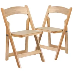 Emma And Oliver 2 Pack Wedding Party Event Wood Folding Chair With Vinyl Padded Seat -Home office GUEST 884a8a4c 72f4 45d6 a709 94ee26d6ff6b