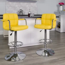 Emma And Oliver Adjustable Bar Stools