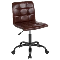Emma And Oliver Home Office Armless Task Office Chair With Tufted Back/Seat -Home office GUEST 88ce647d 6687 421b 9313 9bbca6fe84a9