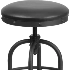 Emma And Oliver 24" Counter Height Stool With Swivel Lift Black LeatherSoft Seat -Home office GUEST 8b626302 5d33 4e0b b917 49927751416e