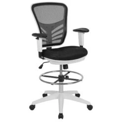 Emma And Oliver Mid-Back Mesh Adjustable Ergonomic Drafting Chair, Task Chair -Home office GUEST 8c8ff1ef f2c0 4d8b b771 c2a48886b6cb