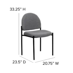 Emma And Oliver Comfort Stackable Steel Side Reception Chair -Home office GUEST 8f4734e2 6f5e 4c8a b356 260ac6399846