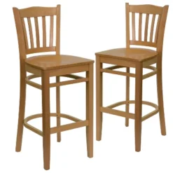 Emma And Oliver 2 Pack Vertical Slat Back Wooden Restaurant Barstool 30 Emma And Oliver 2 Pack Vertical Slat Back Wooden Restaurant Barstool -Home office GUEST 92ef8e3b 148f 46ce 8683 a13c07ea27ed