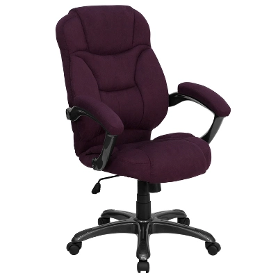 Emma And Oliver High Back Executive Ergonomic Office Chair With Silver Nylon Base And Arms 10 Emma And Oliver High Back Executive Ergonomic Office Chair With Silver Nylon Base And Arms - Image 10