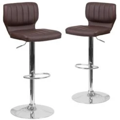 Emma And Oliver 2 Pack Contemporary Vinyl Adjustable Height Barstool With Vertical Stitch Back And Chrome Base 29 Emma And Oliver 2 Pack Contemporary Vinyl Adjustable Height Barstool With Vertical Stitch Back And Chrome Base -Home office GUEST 93fcf1e8 ccbf 4d72 b40c 8dddc54a9325