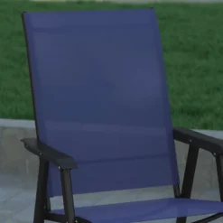 Emma And Oliver Outdoor Folding Patio Sling Chair / Portable Chair (2 Pack) -Home office GUEST 945643ff 7aaf 4338 999d ccd8d2cf7df6