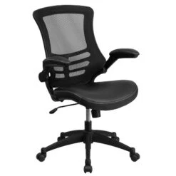 Emma And Oliver Mid-Back Mesh Swivel Ergonomic Task Office Chair With Flip-Up Arms -Home office GUEST 98cc289d 91fd 4601 bb36 a1097f5d3693
