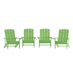 Emma And Oliver 4 Pack Outdoor All-Weather Poly Resin Wood Adirondack Chairs 36 Emma And Oliver 4 Pack Outdoor All-Weather Poly Resin Wood Adirondack Chairs -Home office GUEST 99dc4907 d57b 4817 867f 24a5a5c81a78