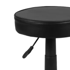Emma And Oliver Black Adjustable Doctors Stool On Wheels With Ergonomic Molded Seat -Home office GUEST 9aaa0b62 194f 43a6 ad68 595d23cc4297