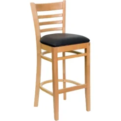 Emma And Oliver Ladder Back Wooden Restaurant Dining Barstool -Home office GUEST 9abd4e23 861c 44ed 9156 bba253a16703