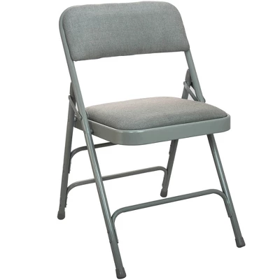 Emma And Oliver 2-pack Padded Metal Folding Chair - Fabric Seat 4 Emma And Oliver 2-pack Padded Metal Folding Chair - Fabric Seat - Image 4