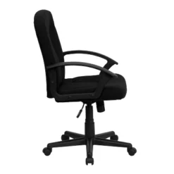 Emma And Oliver Mid-Back Fabric Executive Swivel Office Chair With Nylon Arms -Home office GUEST 9b652322 127d 4a89 a1ff 26e3ff5a14bf