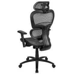 Emma And Oliver Ergonomic Mesh Office Chair-Synchro-Tilt, Headrest, Adjustable Pivot Arms -Home office GUEST 9c2ea972 937c 4bff 9f60 db2edd02b2a0