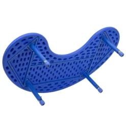 Emma And Oliver 35"W X 65"L Half-Moon Plastic Height Adjustable Activity Table -Home office GUEST 9f550d88 dcd1 4305 8e57 1287e4008595