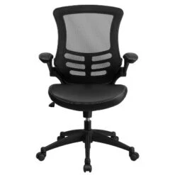 Emma And Oliver Mid-Back Mesh Swivel Ergonomic Task Office Chair With Flip-Up Arms -Home office GUEST 9f68b008 4474 4fdd 84ef 754f0734a0df