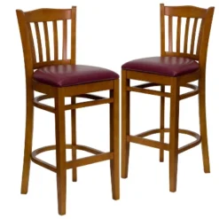 Emma And Oliver 2 Pack Vertical Slat Back Wooden Restaurant Barstool 23 Emma And Oliver 2 Pack Vertical Slat Back Wooden Restaurant Barstool -Home office GUEST a0c88e23 3df1 4d0e 81da 4e1c098cb587