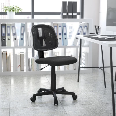 Emma And Oliver Mid-Back Mesh Swivel Task Office Chair With Pivot Back 1 Emma And Oliver Mid-Back Mesh Swivel Task Office Chair With Pivot Back
