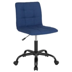 Emma And Oliver Home Office Armless Task Office Chair With Tufted Back/Seat -Home office GUEST a15415c8 fc60 483a 9797 36d4a1ea3b44