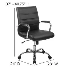 Emma And Oliver 48" Wide Black Electric Adjustable Standing Desk & Black Swivel Office Chair -Home office GUEST a285ece2 ca14 4784 9006 6ed38d1e3da8