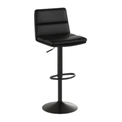 Emma And Oliver Set Of Two Upholstered Height Adjustable Swivel Mid-Back Stools With Comfortable Foam Padding And Steel Base -Home office GUEST a2f6a552 d2be 4428 b771 819958c23cc8