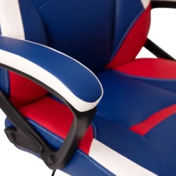 Emma And Oliver Faux Leather Ergonomic High Back Gaming Chair With Adjustable Seat Height, Lumbar Support And Padded Arms In Red, White & Blue 20 Emma And Oliver Faux Leather Ergonomic High Back Gaming Chair With Adjustable Seat Height, Lumbar Support And Padded Arms In Red, White & Blue -Home office GUEST a36f2b78 29a6 456c 8dcc 26fc5d7fcbfa
