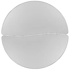 Emma And Oliver 2 Piece 47.5" Circle Wave Collaborative Grey Adjustable Activity Table Set -Home office GUEST a5b82d68 839d 4eb6 a953 3af68d538422