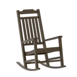 Emma And Oliver All-Weather Rocking Chair In Faux Wood - Patio And Backyard Furniture -Home office GUEST a5f6c418 28a0 4d03 a5e1 0ba0b221dd9b