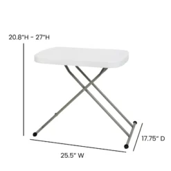 Emma And Oliver Height Adjustable Plastic Folding TV Tray/Laptop Table In Granite White 21 Emma And Oliver Height Adjustable Plastic Folding TV Tray/Laptop Table In Granite White -Home office GUEST a660504f 3d83 4fcf 8361 e1575cf6f30a
