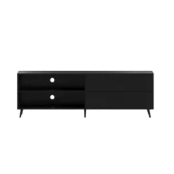Emma And Oliver Mid-Century Modern TV Stand With Drawers And Shelf -Home office GUEST a80b066b d422 4c90 8c4e 025595188208