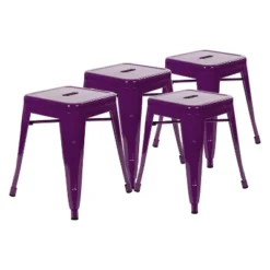 Emma And Oliver 18 Inch Table Height Indoor Stackable Metal Dining Stool-Set Of 4 26 Emma And Oliver 18 Inch Table Height Indoor Stackable Metal Dining Stool-Set Of 4 -Home office GUEST aa25e975 4942 4e62 96d9 ee0d1d94803b