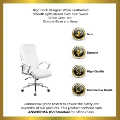 Emma And Oliver High Back Designer Smooth Executive Swivel Office Chair With Arms 20 Emma And Oliver High Back Designer Smooth Executive Swivel Office Chair With Arms -Home office GUEST ac38fb77 cd10 401c b558 99c75415f822