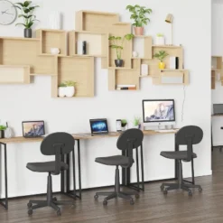 Emma And Oliver Small 36" Rustic Natural Home Office Folding Computer Desk - Laptop Desk -Home office GUEST ad8f97a4 33e0 4088 a10e ffae6d34d1d8